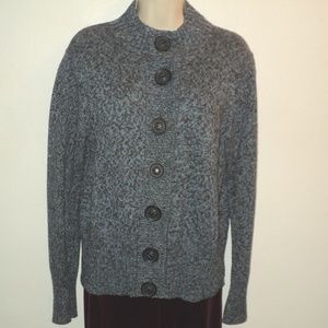 Nomadic Traders Sz M Cardigan Sweater Blue & Brown